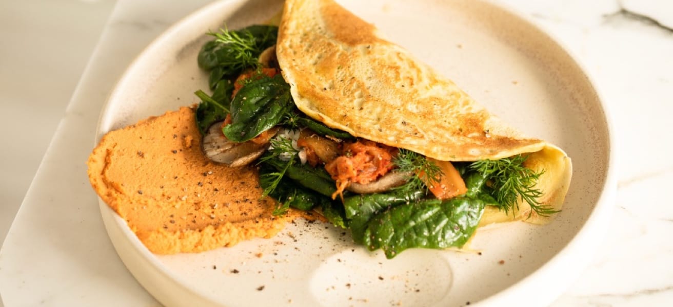 Omelette & Spinach